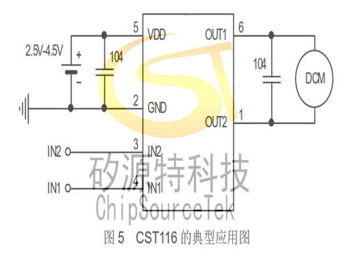 CST116 專為驅(qū)動小電流直流馬達而設(shè)計的集成電路